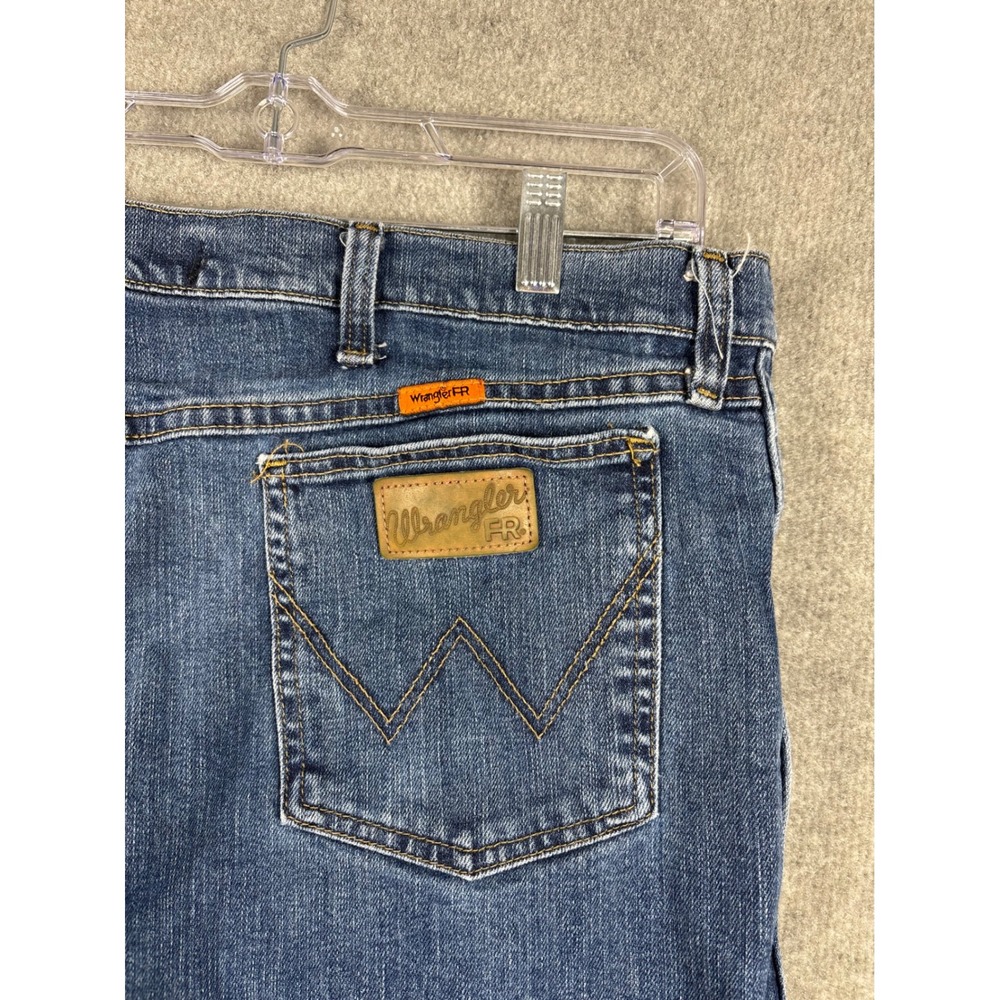 Wrangler FR Flame Resistant Jeans CAT2 2112 Workwear 42x34 Blue 18FRAC47D - Picture 5 of 10